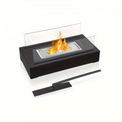 Tabletop Rectangle Metal Fireplace