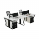Butterfly Style 4-Person Office Workstation Set – Desks, Chairs & Storage Cabinets Butterfly Style 4-Person Office Workstation Set – Desks, Chairs & Storage Cabinets