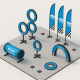 Drone Obstacle Course Set – Rings, Tunnel, Arch & Flags Drone Obstacle Course Set – Rings, Tunnel, Arch & Flags