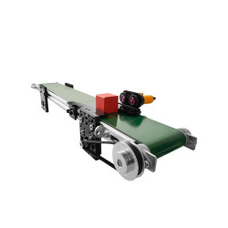Intelligent Conveyor Belt with Infrared Sensor Module for AI Demo Intelligent Conveyor Belt with Infrared Sensor Module for AI Demo